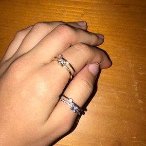 Cute gold and silver ring